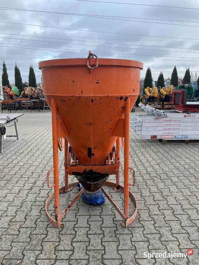 Zbiornik kubeł lej do betonu Eichinger 500L na Ślesin