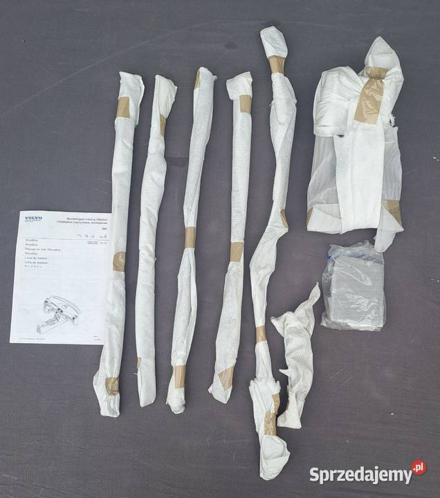 Dekory listwy ozdobne wnętrza komplet Volvo S80