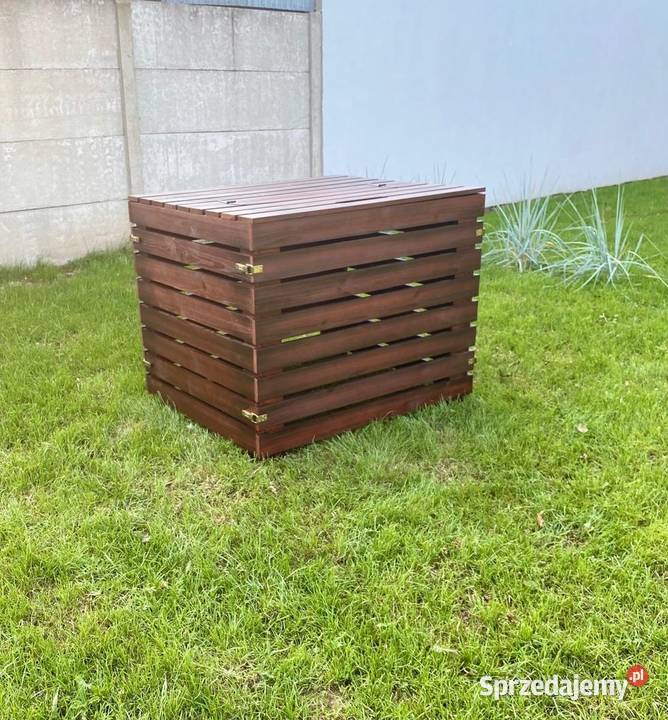 Duży Komopstownik Drewniany z Pokrywą 1200L Kraków