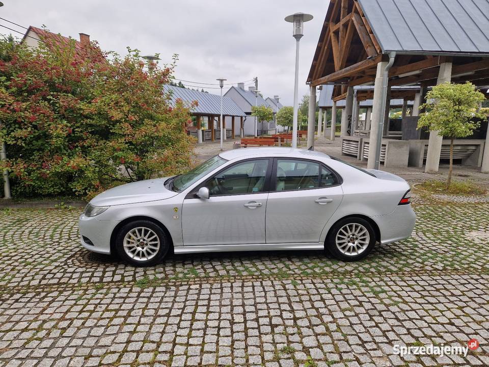 Saab 93 2007r 18T Navi Ksenony Skóra Alufelgi srebrny małopolskie Ryglice