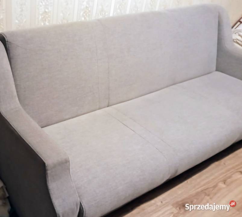 PILNE - Szara kanapa z funkcją spania, robiona na wymiar