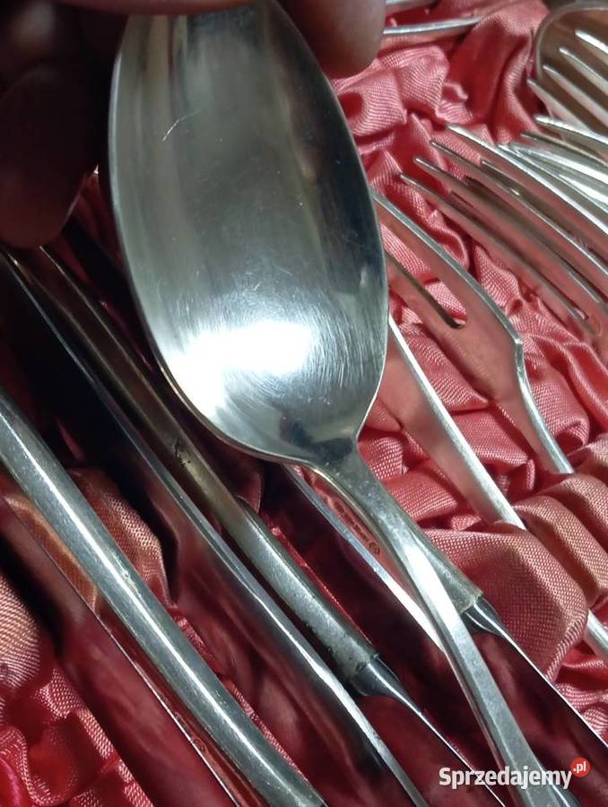 Posrebrzane sztućce z czasów PRL solidna robota