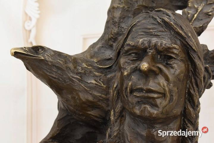 Popiersie Indianina z Orłem Indian Apacz Orzeł małopolskie Kraków
