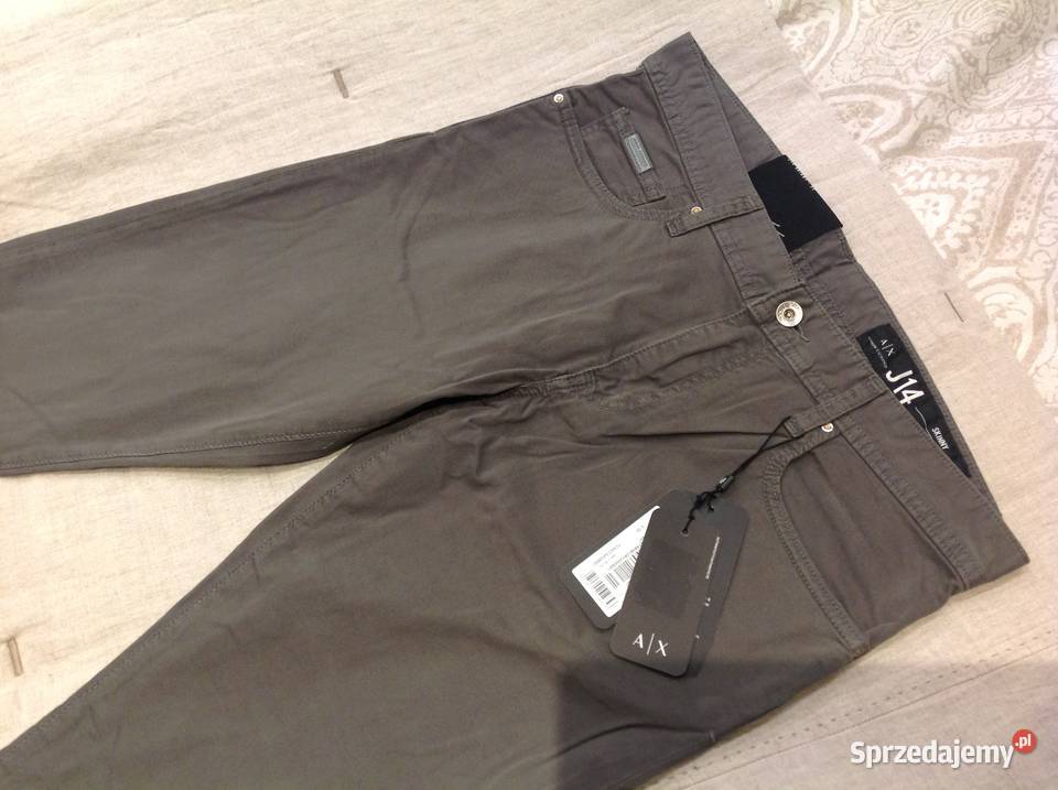 Spodnie Męskie Skinny Khaki Armani r M nowe sprzedam