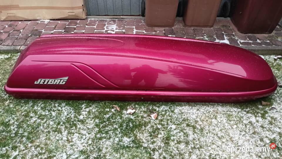 Box na dach Jetbag Thule 700 st na kwadrat belki Kalna