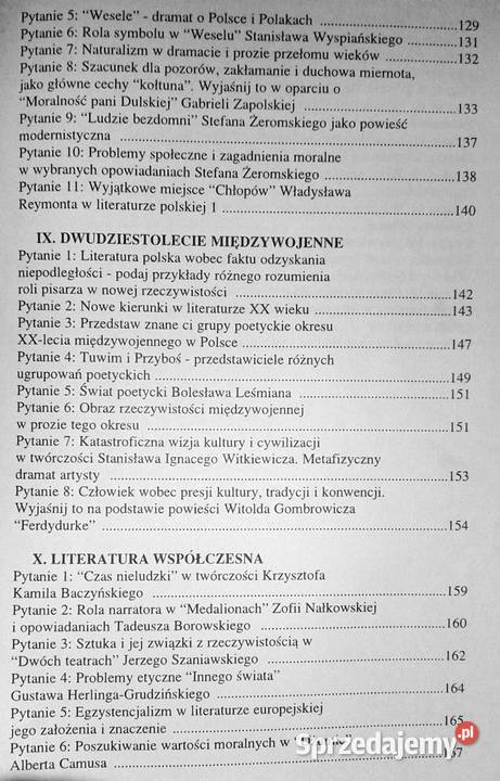 Matura z języka polskiego Homera do Herberta Chełm