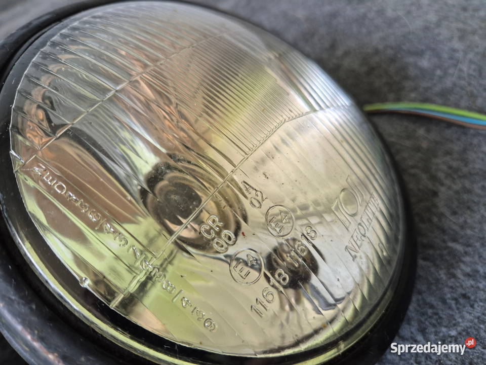 Przednie lampy Ursus C330 metalowe żarówki H7 Bucze