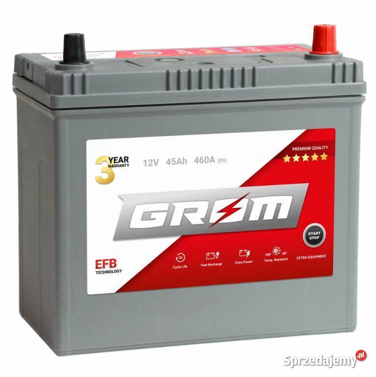 Akumulator GROM EFB STARTSTOP 45Ah 460A Japan Pabianice