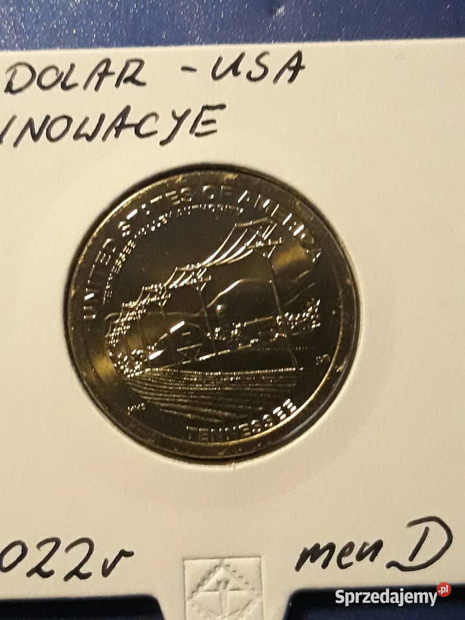 1Dolar USA Innowacje 2022 r men D menniczy wielkopolskie Konin