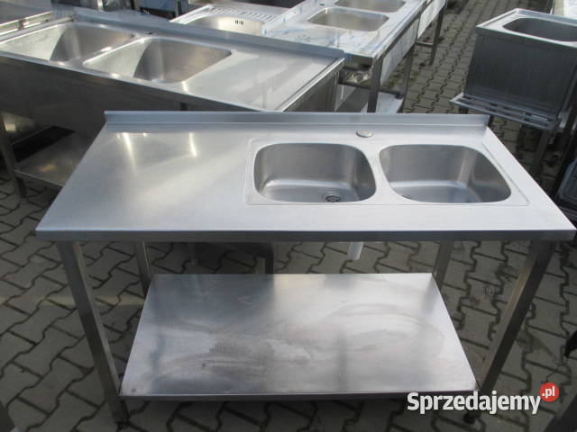 Zlew Gastronomiczny 2 Komorowy Z Półką 1306085 sprzedam