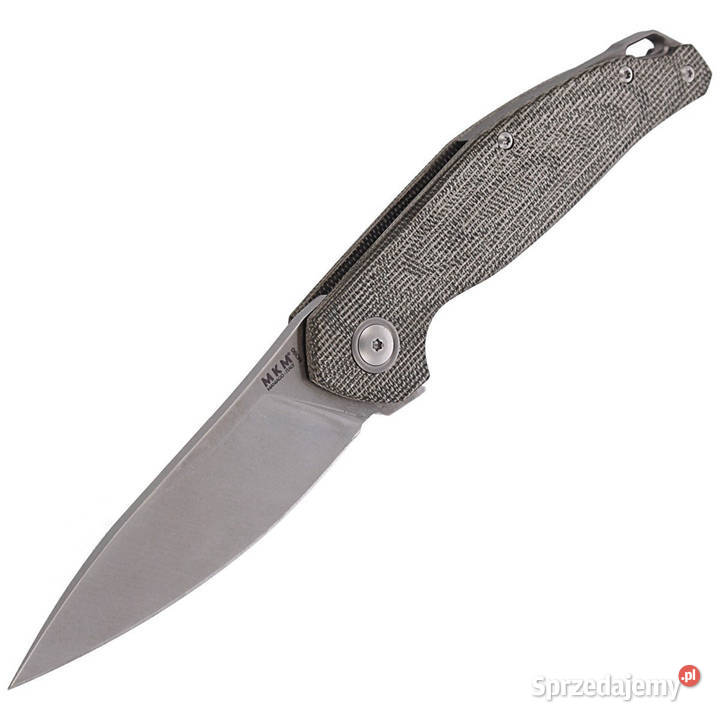Nóż składany MKM Goccia Green Canvas Micarta