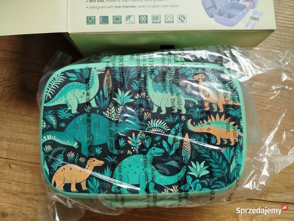 Lunch Box pojemnik sniadaniowy zielony DINO Nowy Oświęcim