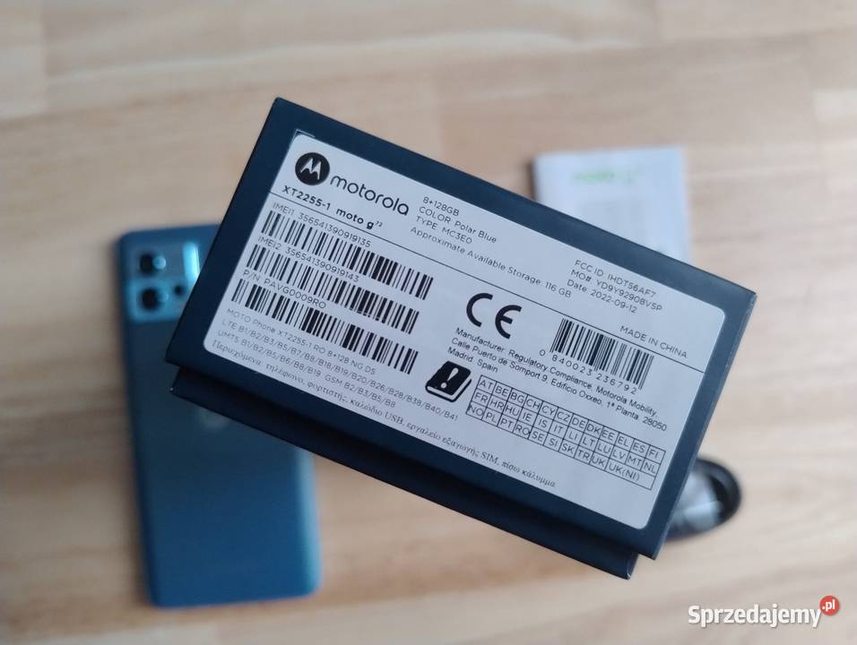 Motorola moto G72 8128GB Polar Blue 108MP 120HZ Kraków