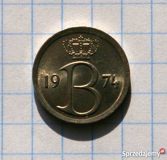 25 CENTYMÓW 1974 BELGIA Numizmatyka Parczew sprzedam