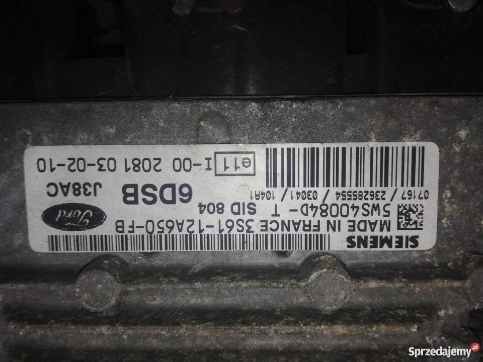 Komputer sterownik silnika ford fusion 14tdci Rok produkcji 2004 Silniki i osprzęt Mieleszyn