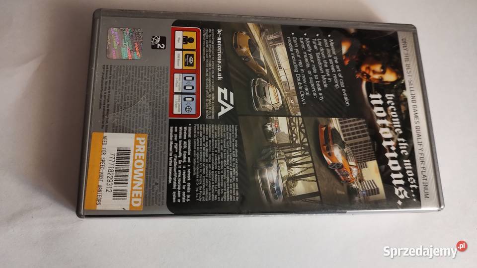 Need for speed most wanted gra PSP śląskie