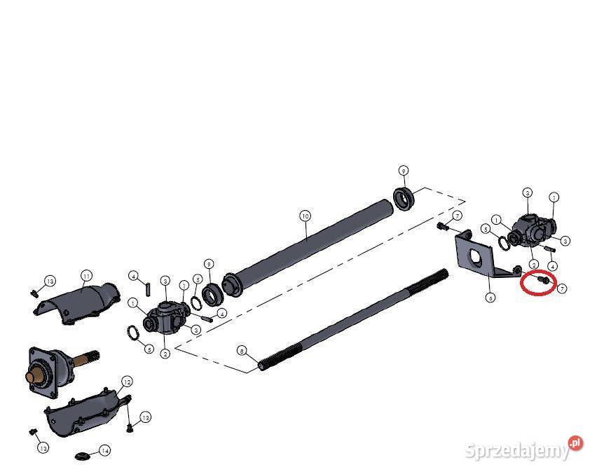Śruba M8x20 Mitsubishi VST Tajęcina