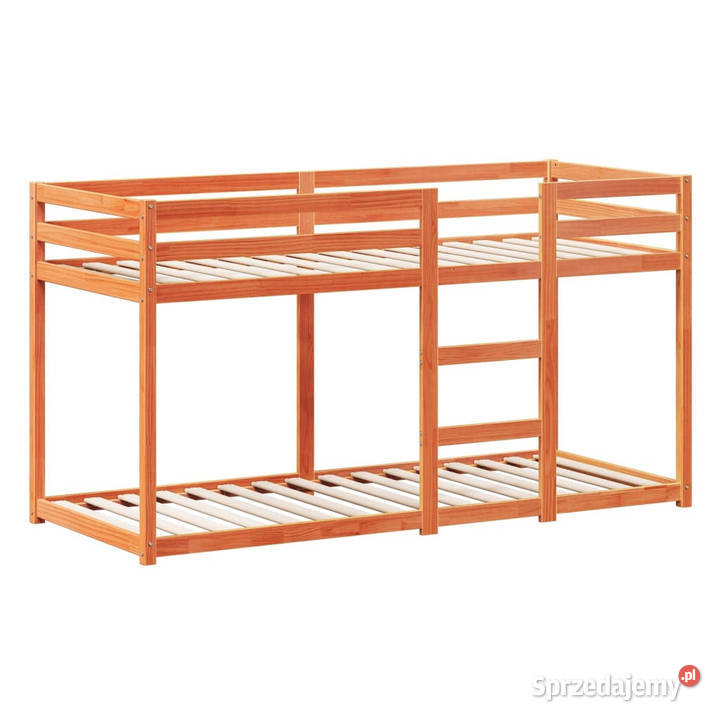 Łóżko z piętrem i daszkiem woskowy brąz 80x200 205cm Warszawa