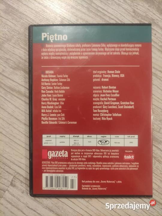 Film DVD Piętno Jawiszowice