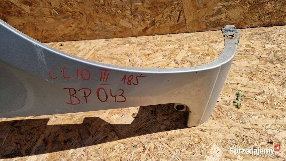 RENAULT CLIO III 3 185 BŁOTNIK PRZÓD PRZEDNI wielkopolskie Słowikowo