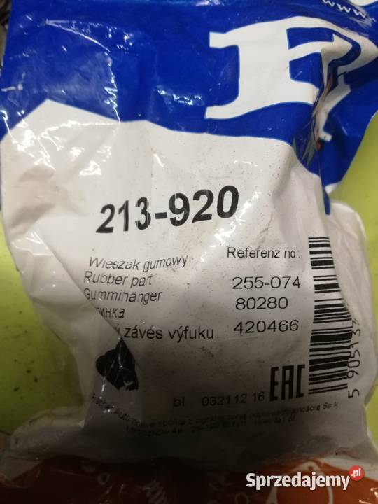 Wieszak gumowy 213920 213921 Układ wydechowy Ruda Śląska