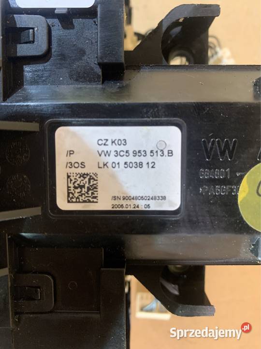 Przełącznik zespolony 3C5953513B vw passat b6 Rok produkcji 2008 Szczecin