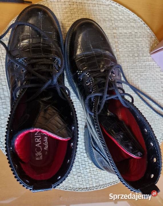 Botki damskie Carinii sznurowane wysokie stan b Lublin