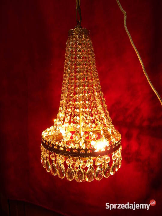 Żyrandol kryształowy Maria Theresa gruszka Oświetlenie śląskie Katowice