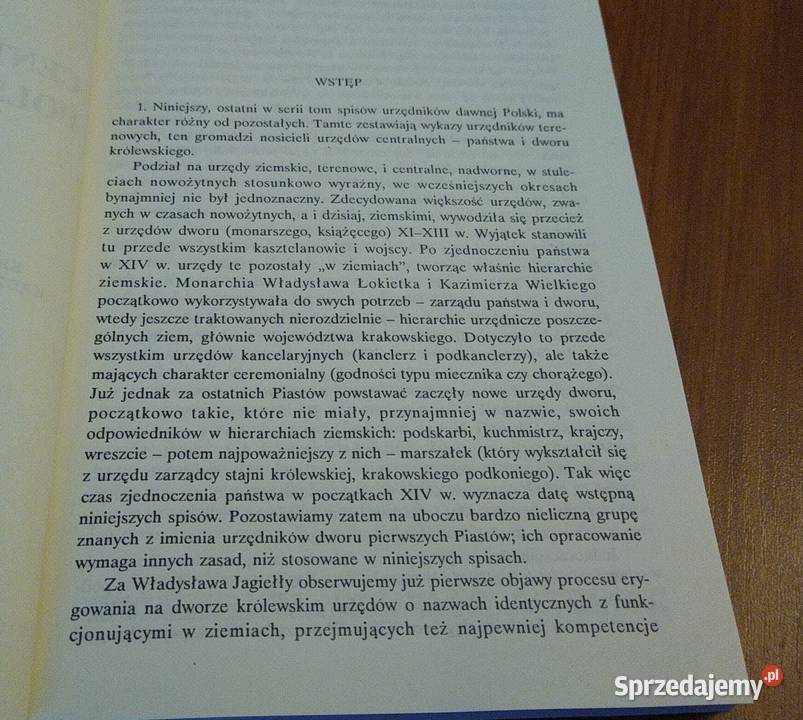 Urzędnicy centralni i nadworni Polski XIVXVIII Gdańsk