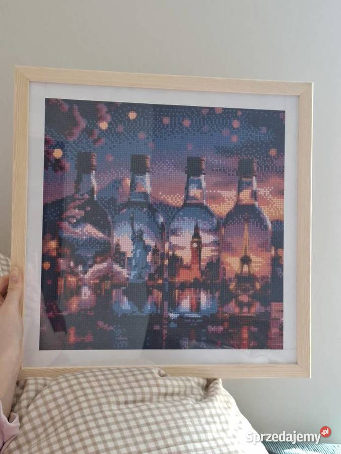 Obraz diamentowy handmade miasta świata diy podlaskie Zabłudów