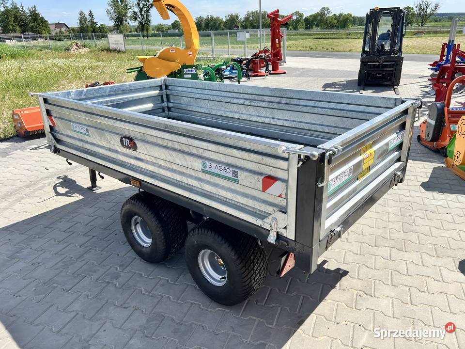 Przyczepka przyczepa 15 2T z Kiper oświetlenie Przyczepy rolnicze pomorskie