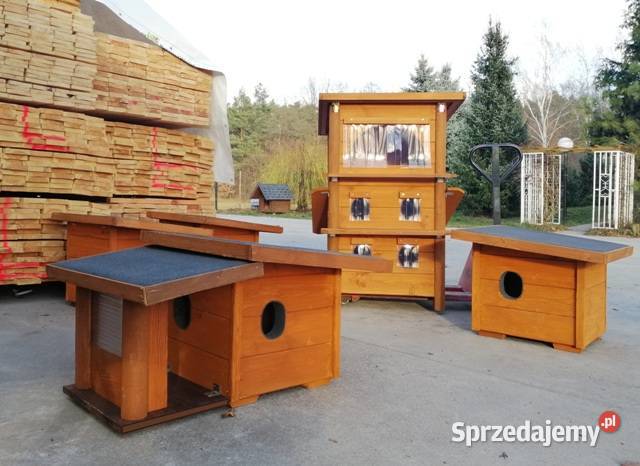 Ocieplany domek budka buda kota kotów
