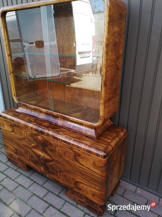 Witryna Serwantka ARTDECO Politura Orzech Stara Swarzędz