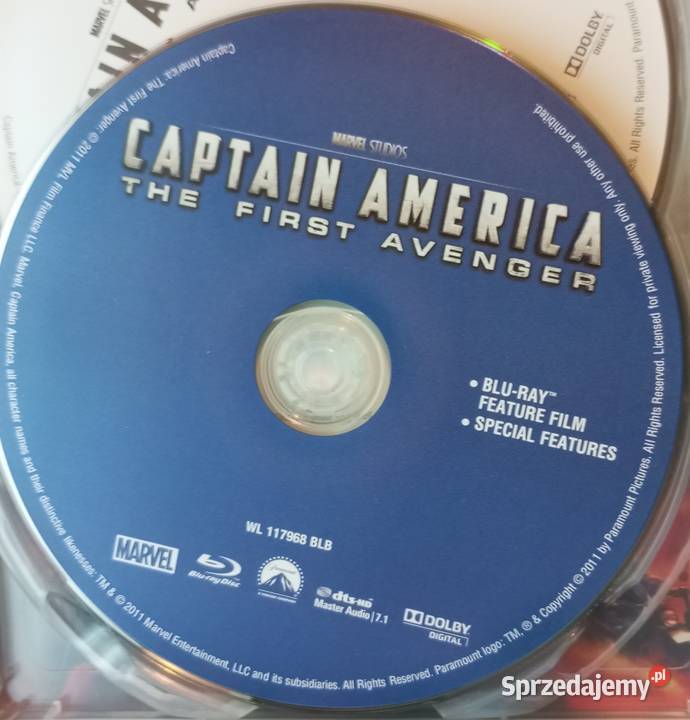 Captain America First Avenger BluRay SteelBook Rzeszów