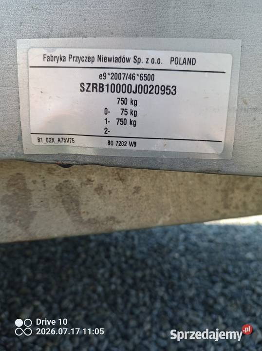 Przyczepka Niewiadow Sieradz