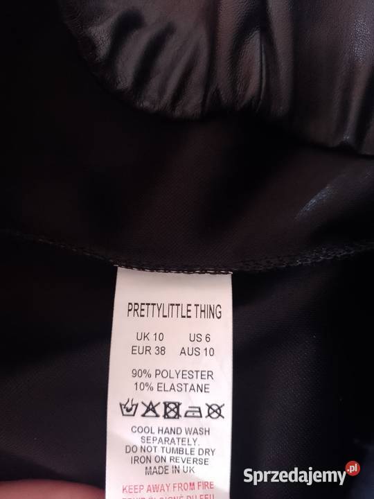38M Woskowane legginsy spodnie rurki getry z Kraków