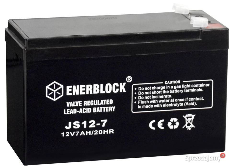 Akumulator ENERBLOCK AGM JS127 12V 7Ah