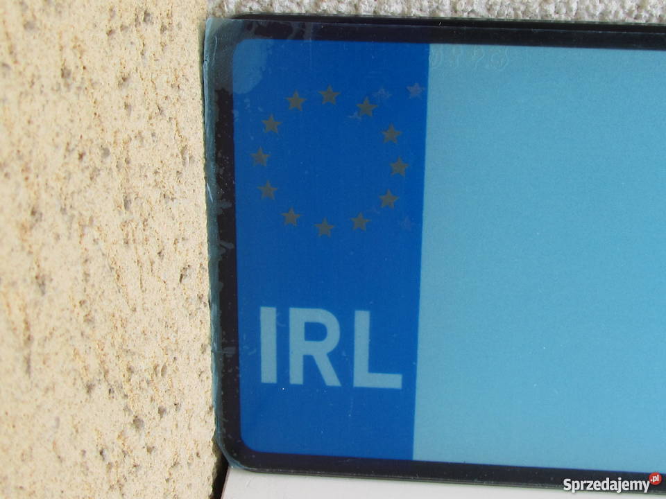 Tablica rejestracyjna irlandzka plastykowa nowa Pozostałe Olecko sprzedam