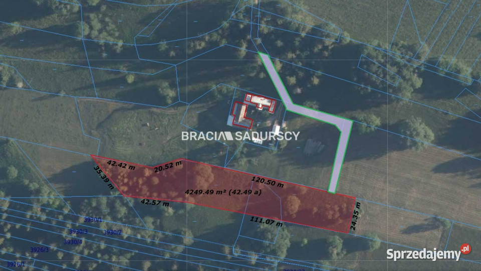 sprzedaży gruntu Bańska Wyżna 4267m2 szambo