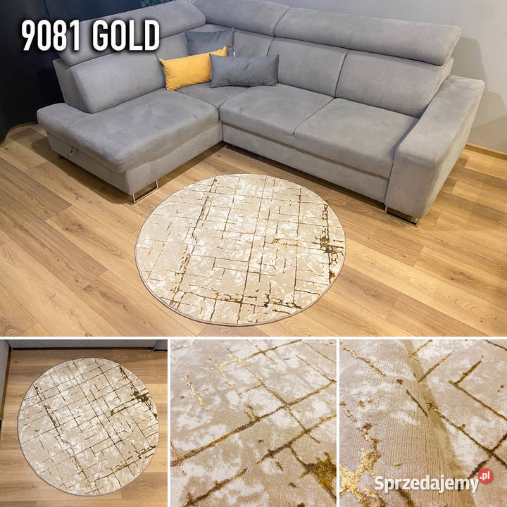 OKRĄGŁY DYWAN KOŁO 200X200 GOLD EXCLUSIVE 9081 Białystok sprzedam