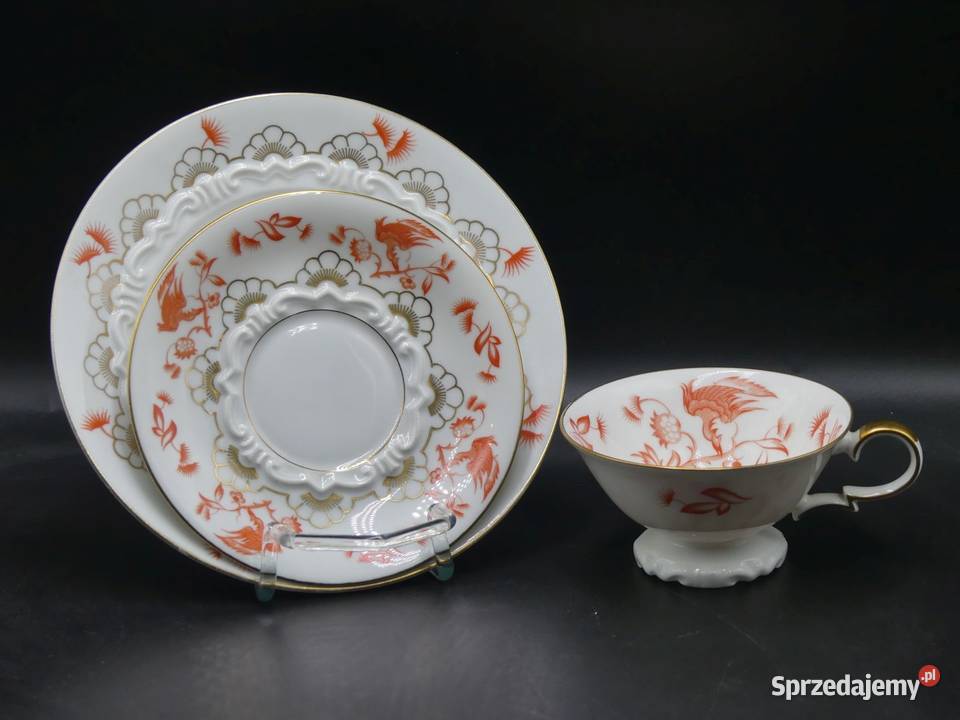 Komplet śniadaniowy Sorau Żary piękne reliefy Poznań