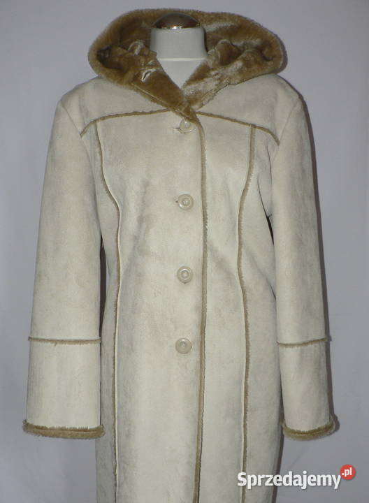 DINOZ oldschoolowy płaszczykeko kożuszek 44 Łódź