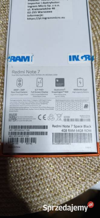 Xiaomi Redmi Note 7 64GB wielkopolskie