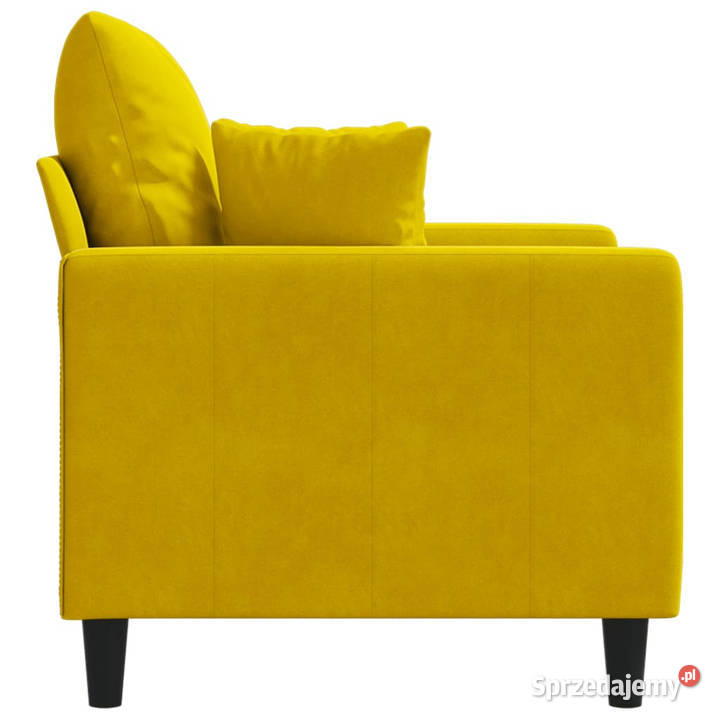 Fotel żółty 60 obity aksamitem WM359289 Sofy i kanapy sprzedam