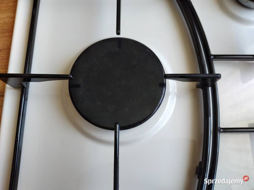 Biała płyta gazowa do zabudowy HotpointAriston do zabudowy Kuchenki i piekarniki Huta Stara B
