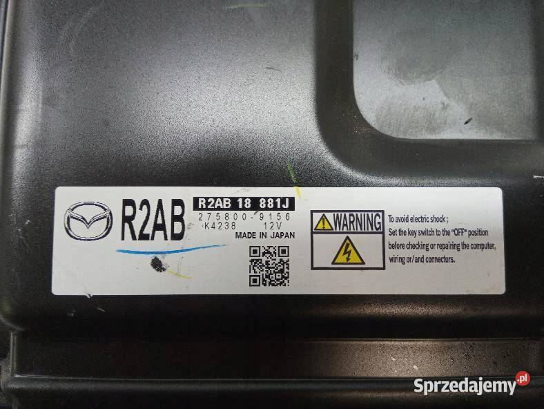 STEROWNIK SILNIKA R2AB18881J 2758009156 Mazda 6 Rok produkcji 2010 Sterowniki