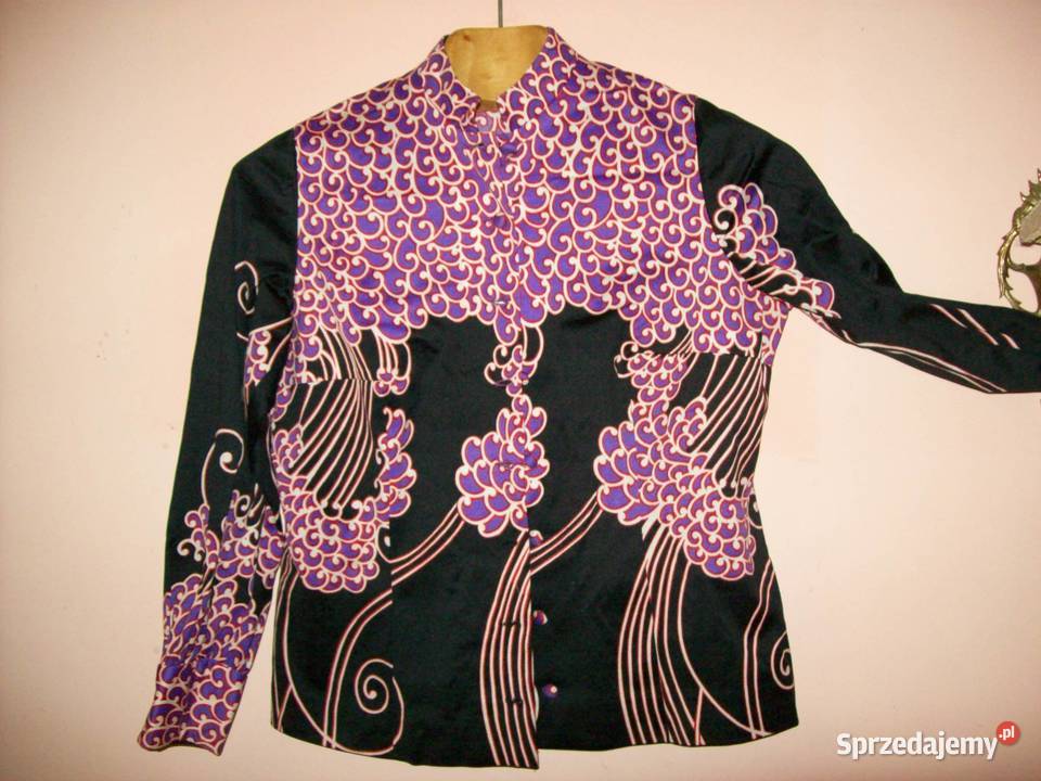 Bluzka koszulowa wzorzysta