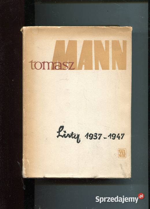 Listy 19371947 Tomasz Mann Szczecin
