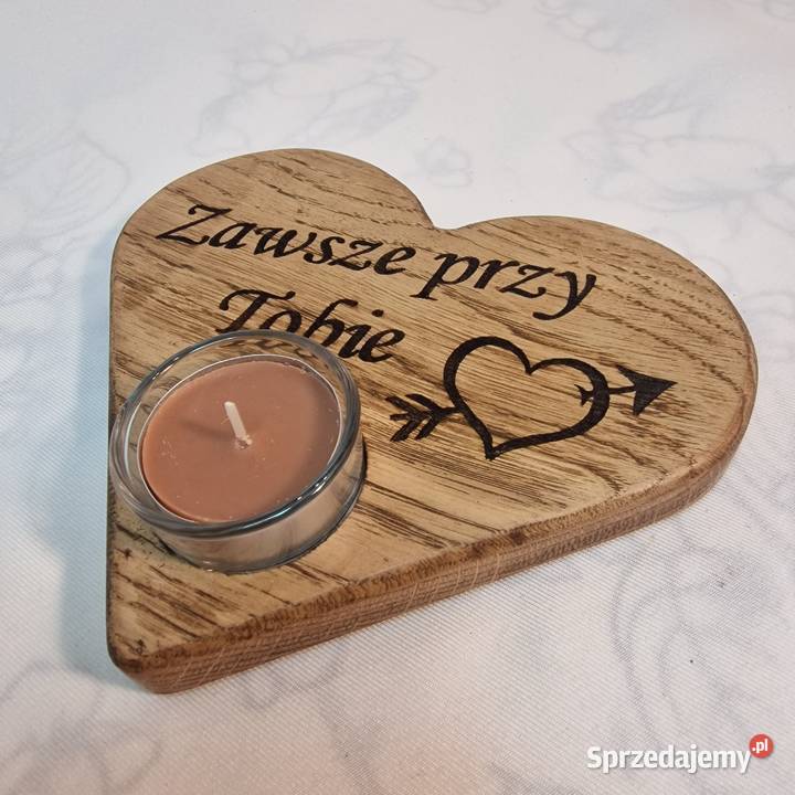 Świecznik drewniany Dija No 44 Świeczniki Sępopol sprzedam
