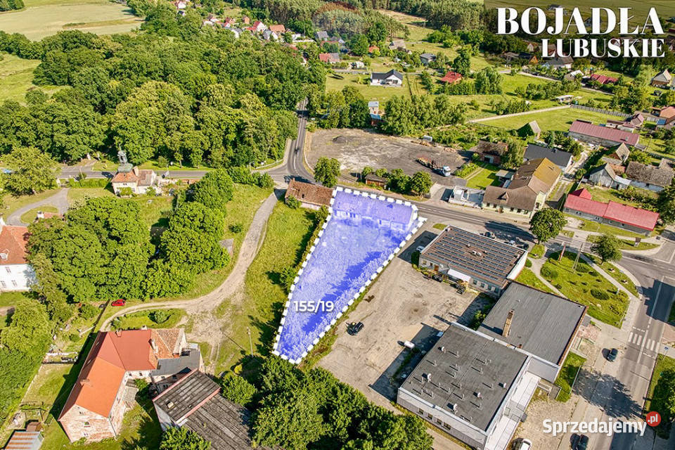 Na sprzedaż działka z trzema budynkami utwardzona Sprzedaż Bojadła sprzedam